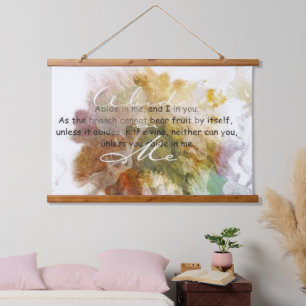 Abide in Me  Hanging Tapestry