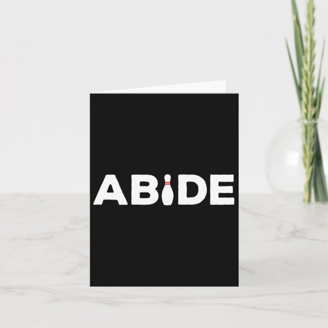 Abide - The Bowling Pin Shirt  Card (Front)