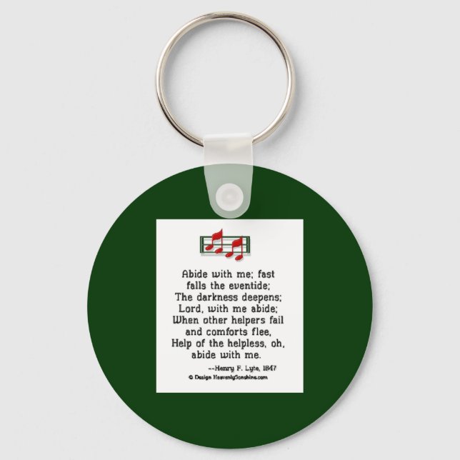 Abide With Me Keychain (Front)