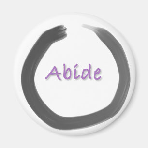 Abide Zen Buddhist Enso Circle Magnet