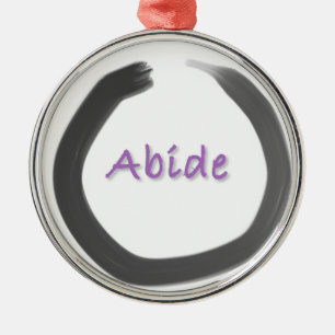 Abide Zen Buddhist Enso Circle Metal Ornament