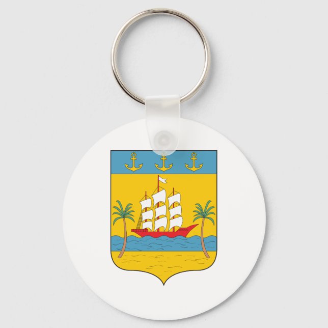 Abidjan Coat of Arms Keychain (Front)