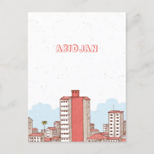 Abidjan Ivory Coast Postcard