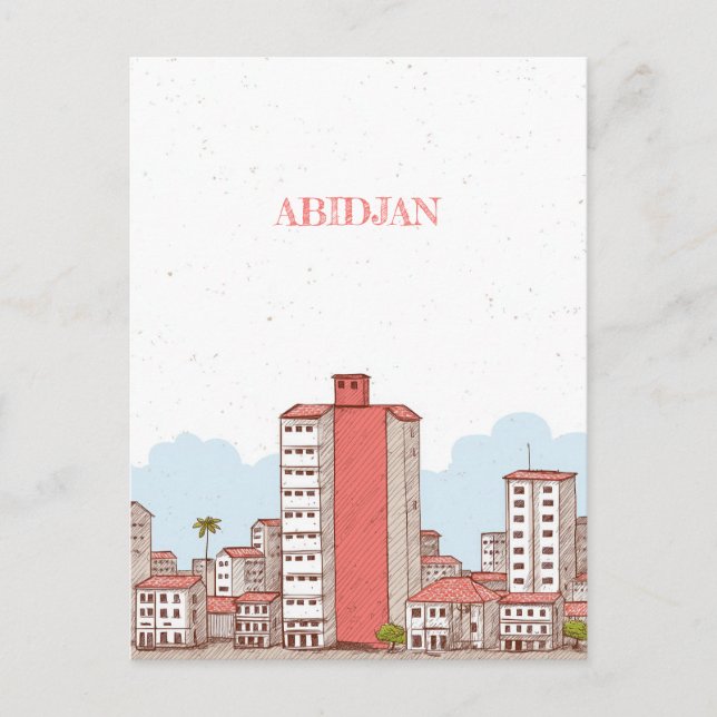 Abidjan Ivory Coast Travel Postcard (Front)