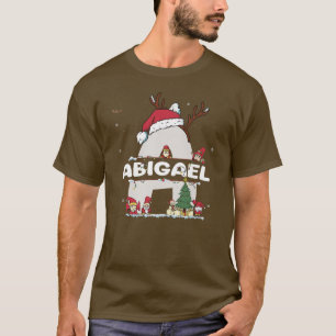Abigael Christmasw Abigael Name for funny Xmas T-Shirt