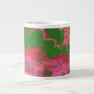 Abigail 2 Crazy Pink Green Abstract Mug