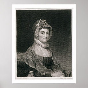Abigail Adams, engraved by G.F. Storm (fl.c.1834) Poster