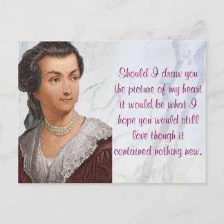 Abigail Adams love letters Postcard