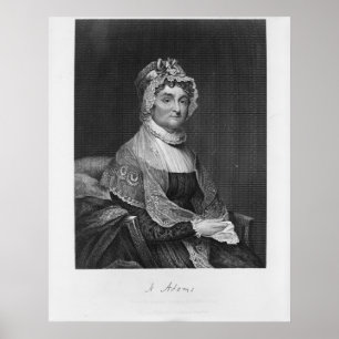 ABIGAIL ADAMS  off an orignl painting by G. Stuart Poster