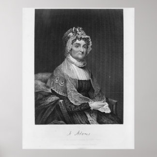ABIGAIL ADAMS  off an orignl painting by G. Stuart Poster