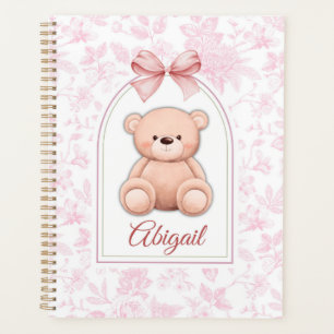 Abigail   Custom Pink Teddy Bear Nursery Design  Planner