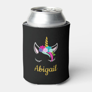 Abigail Dark Unicorn Name T-Shirt Can Cooler