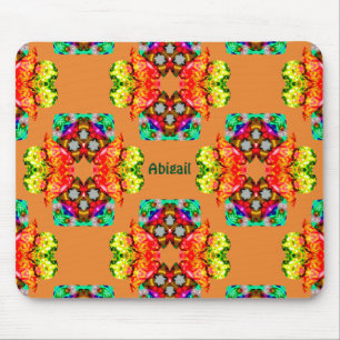 ABIGAIL~ Golden Bows Pattern ~ Personalised Mouse Pad