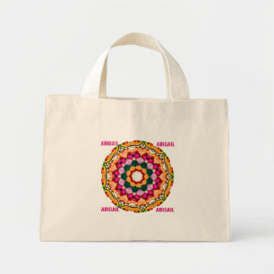 ABIGAIL ~ Personalised Gem Stone Fractal ~ Mini Tote Bag