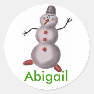 Abigail personalized name stickers