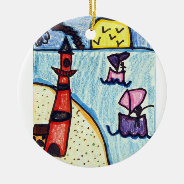 Abigail Salabarria Ceramic Ornament (Front)
