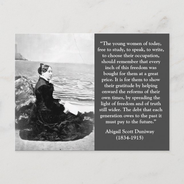 Abigail Scott Duniway Oregon Suffrage Leader Postcard (Front)