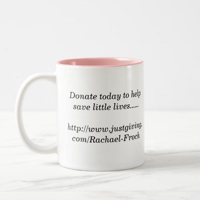 Abigaïl - tasse rose de taille normale (Gauche)