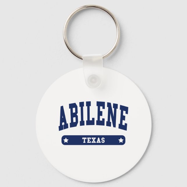Abilene Texas College Style t shirts Keychain (Front)