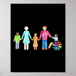 Abilities Outweigh Disabilities Family Support Poster