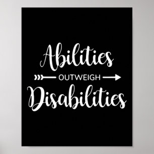 abilities outweigh disabilities school psychologis poster