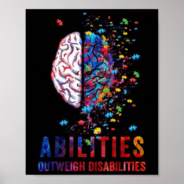 Abilities Outweigh Disabilities Special Education  Poster (Front)