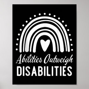 Abilities Outweigh Disabilities Special Education Poster