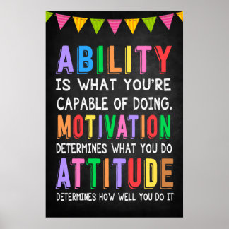Abilities Vertical Poster For Classroom