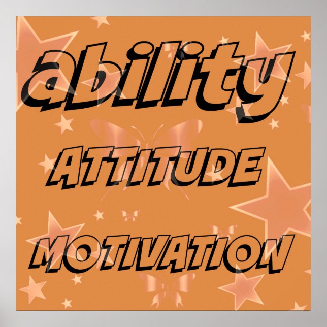 Ability Motivation Attitude Poster (Front)