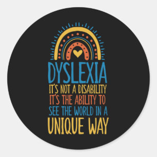 Ability To See The World In Unique Ways  Classic Round Sticker