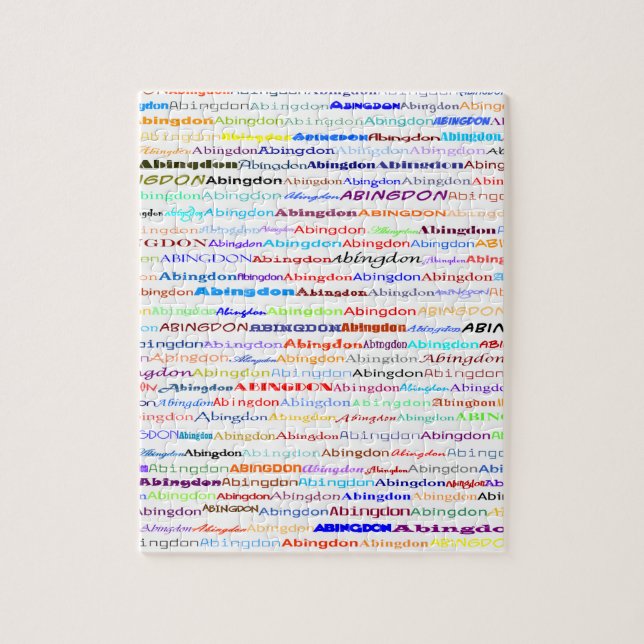 Abingdon Texte Design II Puzzle (Vertical)