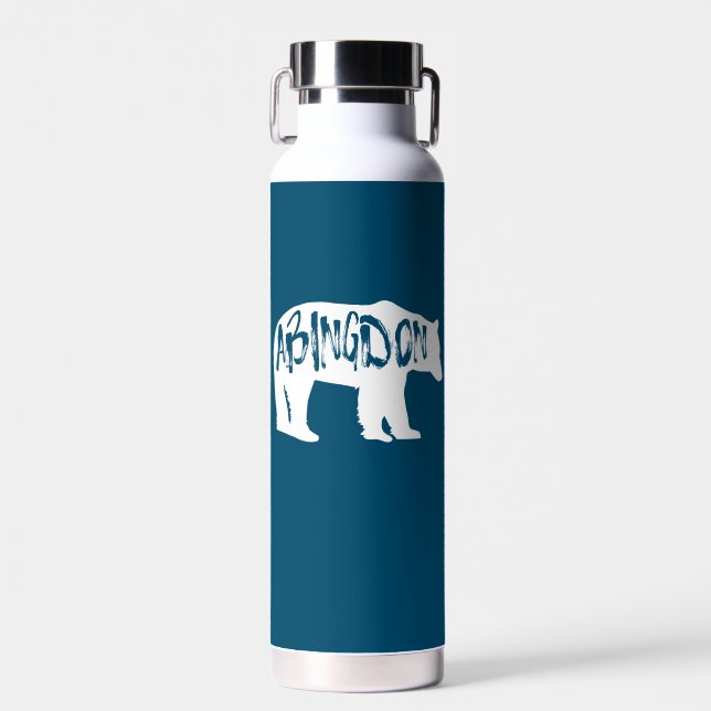 Abingdon Virginia Bear Water Bottle (Front)