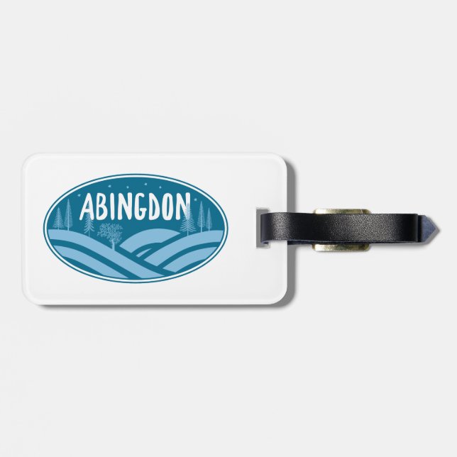 Abingdon Virginia Outdoors Luggage Tag (Back Horizontal)