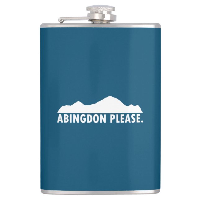 Abingdon Virginia Please Hip Flask (Front)