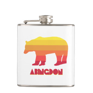 Abingdon Virginia Rainbow Bear Hip Flask