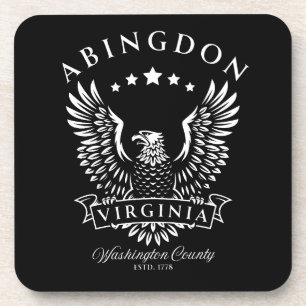 Abingdon Washington County Virginia Vintage Eagle Coaster
