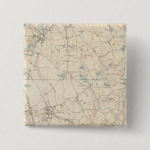 Abington, Massachusetts 2 Inch Square Button