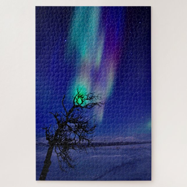 Abisko Sweden Northern Light Jigsaw Puzzle (Vertical)