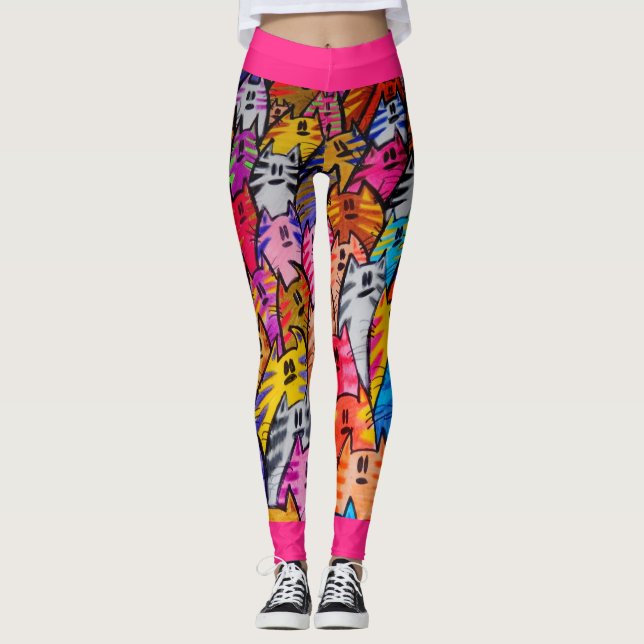 ABL - 0295 - Cats - Leggings (Front)