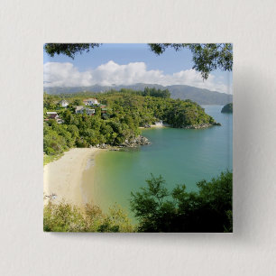 Able Tasman NP, Nelson, New Zealand. The many 2 Inch Square Button