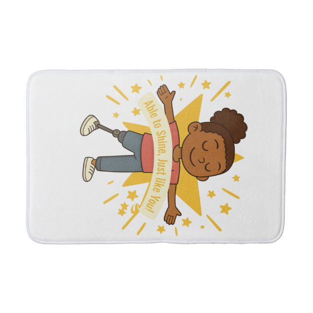 Able to Shine, Just like You Bath Mat (Front)