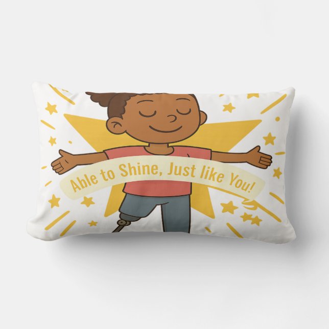 Able to Shine, Just like You Throw Pillow (Front)