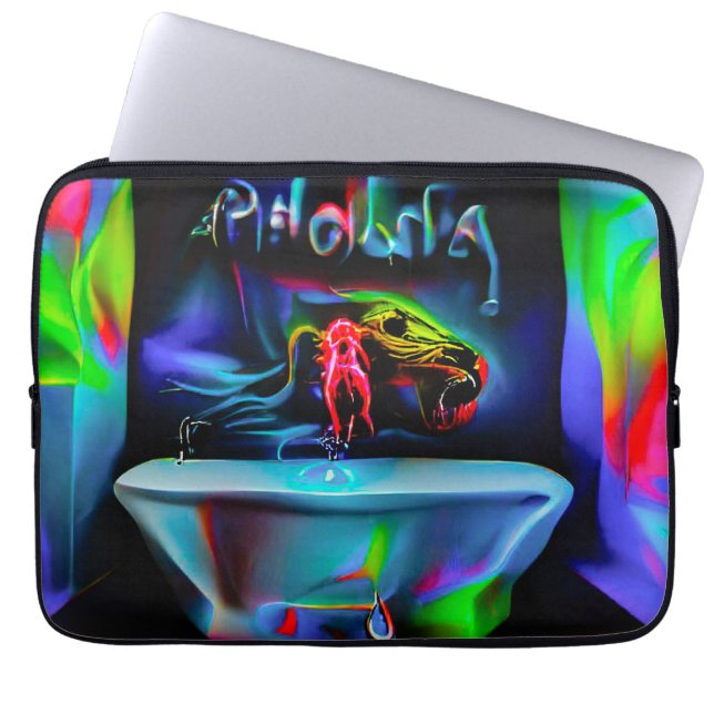 Ablutophobia 2 laptop sleeve (Front)