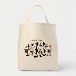 ABM It Takes a Village Grocery Tote