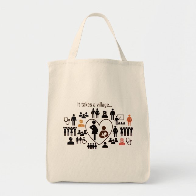 ABM It Takes a Village Grocery Tote (Front)