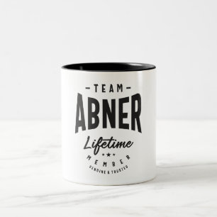 Abner Lifetime Member Personalized Name Abner Two-Tone Coffee Mug
