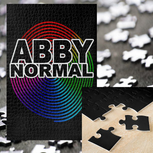Abnormal Abby Normal Coloured Warped Spiral Crazy Jigsaw Puzzle