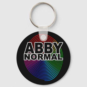Abnormal Abby Normal Coloured Warped Spiral Crazy Keychain