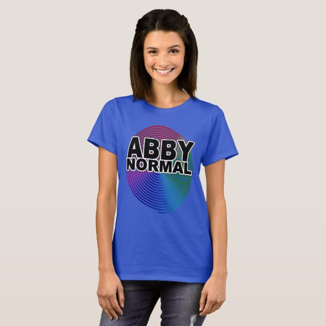 Abnormal Abby Normal Coloured Warped Spiral Women' T-Shirt (Front Full)