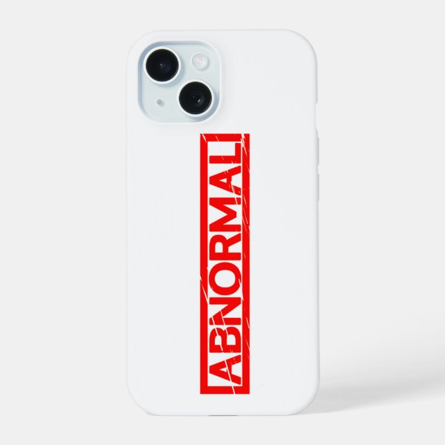 Abnormal Stamp iPhone 15 Case (Back)